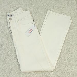 Agolde Women's Cream Straight Leg Jeans
